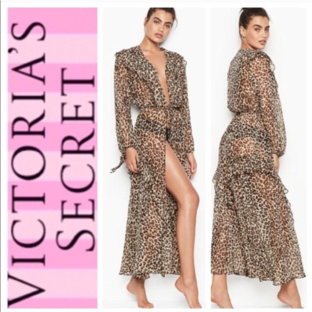 Victoria's Secret Leopard Print Robe